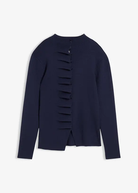 Gilet en fine maille de viscose mélangée, bonprix