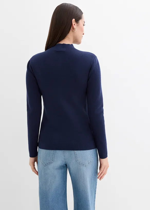 Gilet en fine maille de viscose mélangée, bonprix