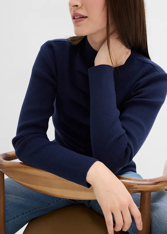 Gilet en fine maille de viscose mélangée, bonprix