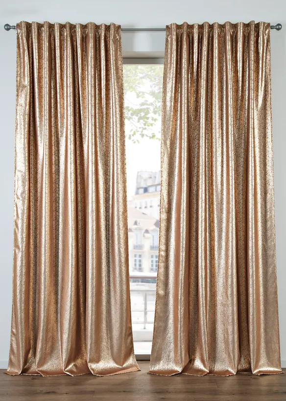 Rideau en velours brillant, aussi en XXL (1 pce), bonprix