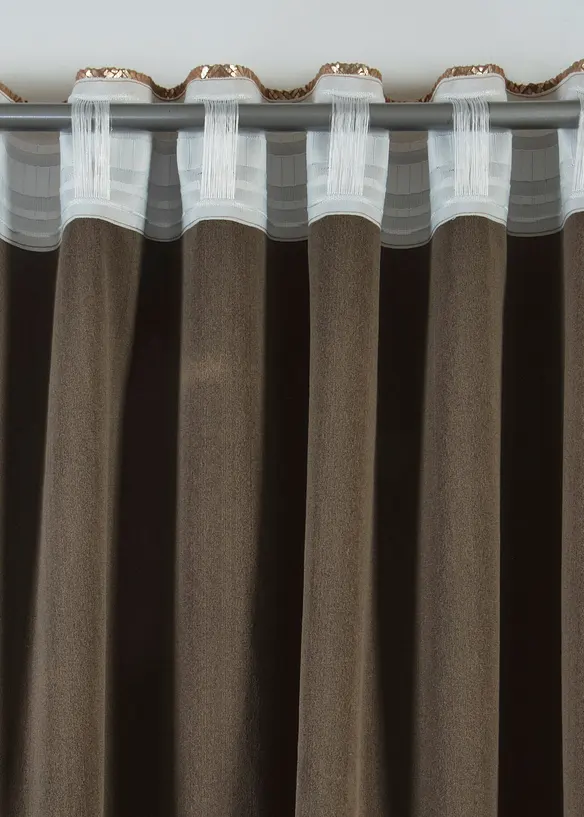 Rideau en velours brillant, aussi en XXL (1 pce), bonprix