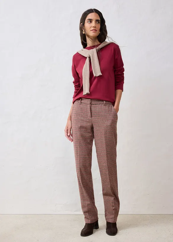 T-shirt manches longues contenant de la soie, bonprix