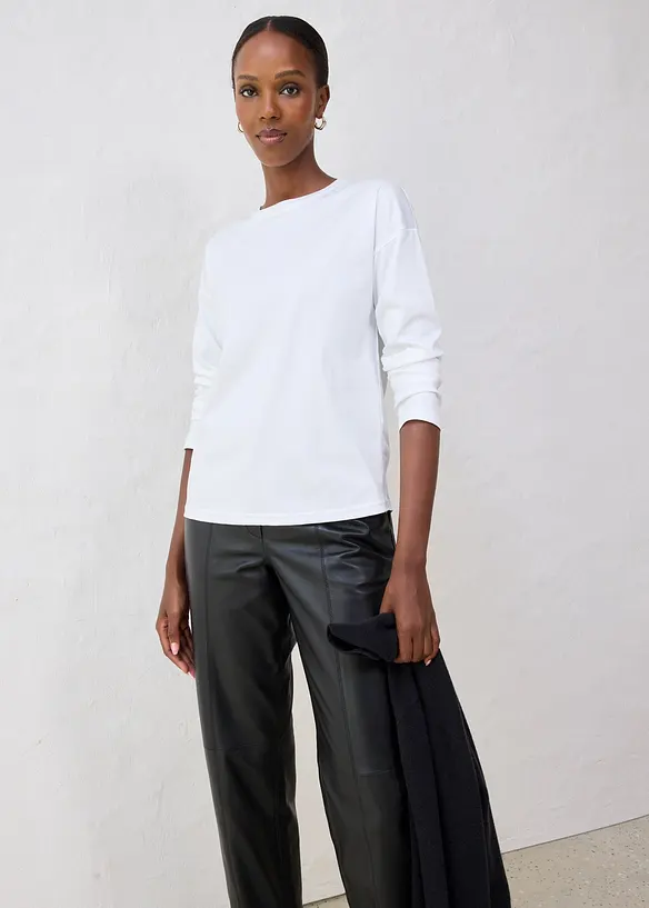 T-shirt manches longues contenant de la soie, bonprix