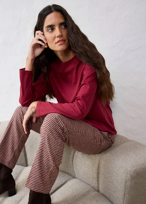 T-shirt manches longues contenant de la soie, bonprix