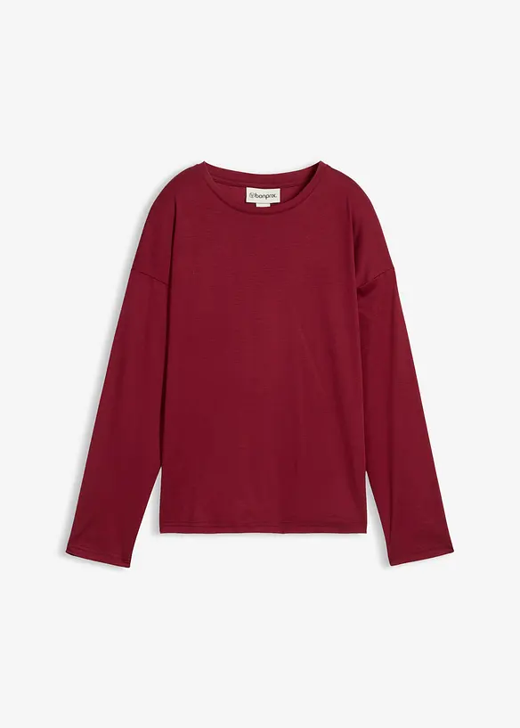 T-shirt manches longues contenant de la soie, bonprix