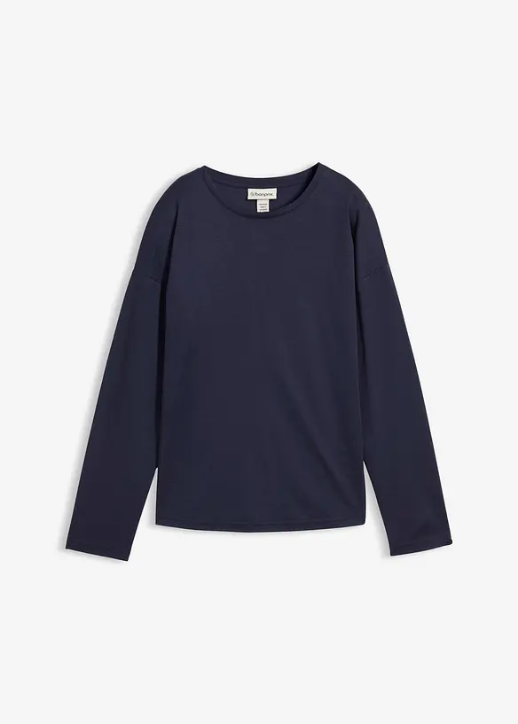 T-shirt manches longues contenant de la soie, bonprix