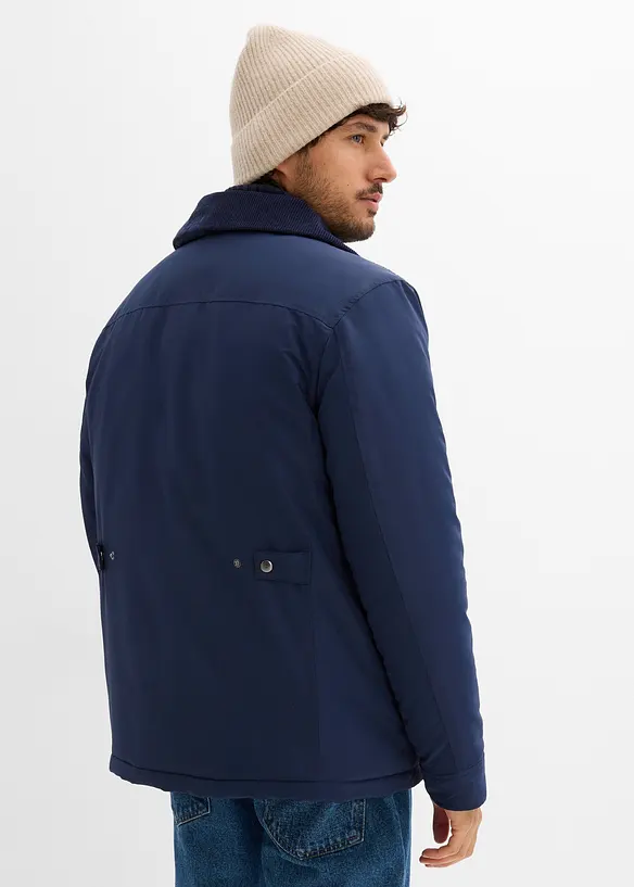Blouson rembourré pour l’hiver avec col en velours côtelé, bonprix