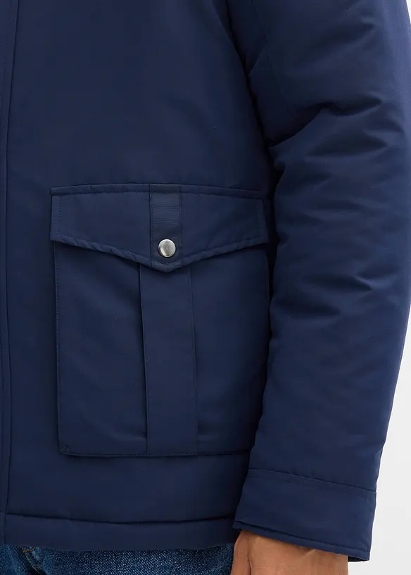 Blouson rembourré pour l’hiver avec col en velours côtelé, bonprix