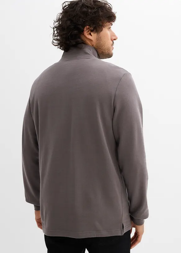 Sweat 100% coton avec poches pratique et base droite, bonprix