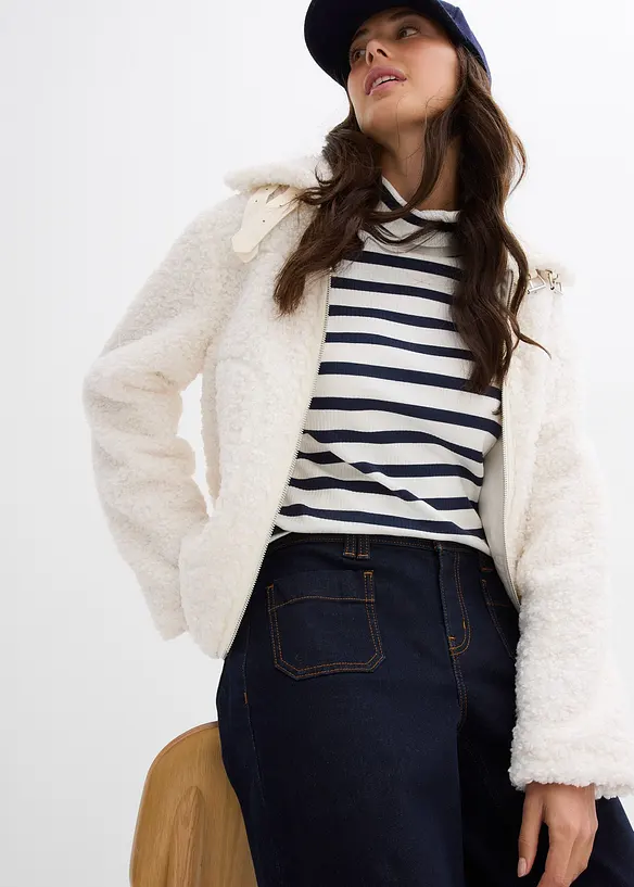 Jean droit taille mi-haute, bonprix