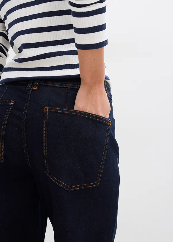 Jean droit taille mi-haute, bonprix