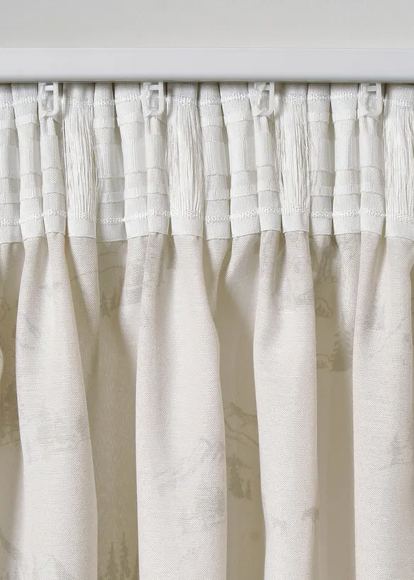 Rideau panneau avec paysage hivernal, aussi en XXL (1 pce), bonprix