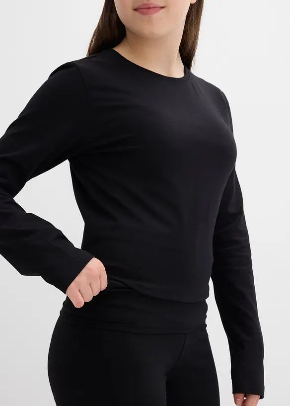 T-shirt manches longues et pantalon en jersey (ens. 2 pces), bonprix