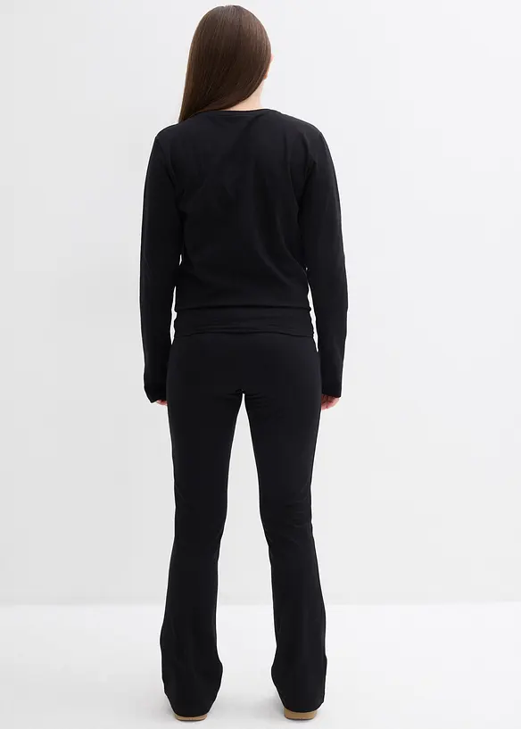 T-shirt manches longues et pantalon en jersey (ens. 2 pces), bonprix