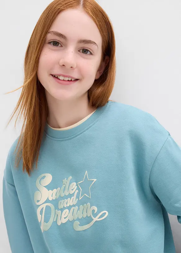 Sweat oversize 100% coton, bonprix