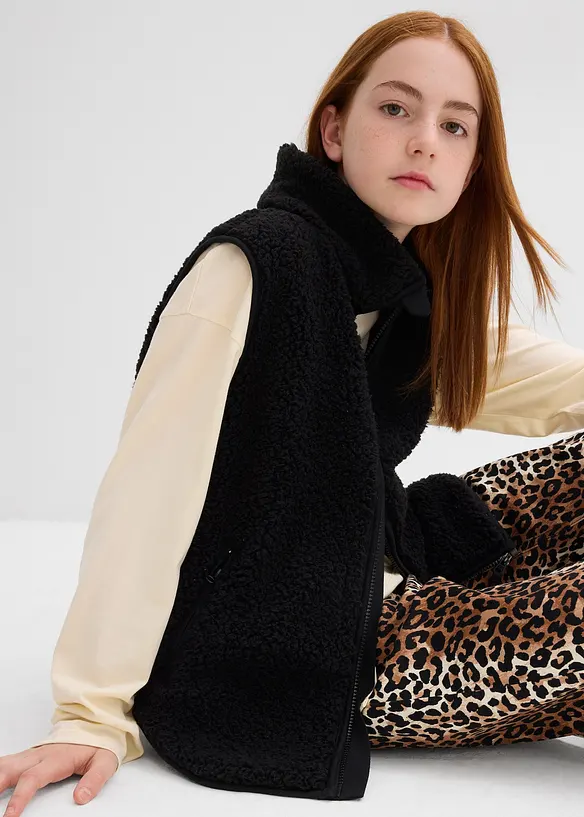 Gilet sans manches en sherpa, bonprix