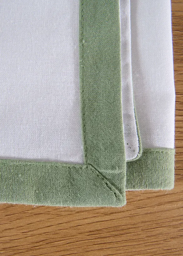 Lot de 4 serviettes en coton, bonprix