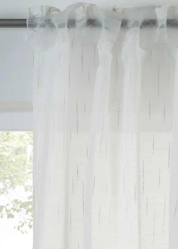 Voilage en batiste à imprimé brillant, aussi en XXL (1 pce), bonprix