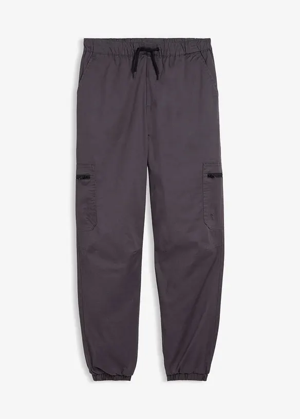 Pantalon cargo thermique doublé jersey, loose, bonprix