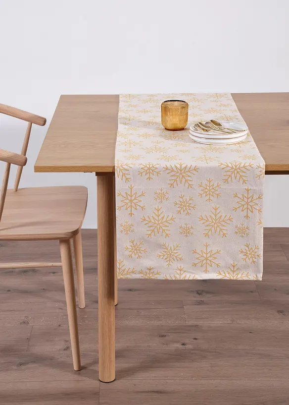 Chemin de table en jacquard de coton, bonprix