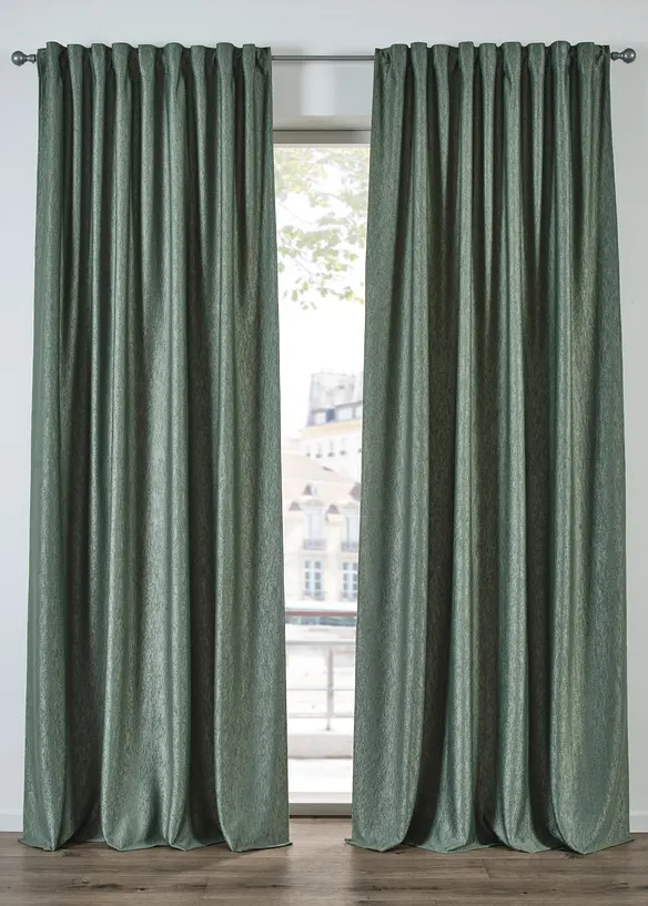 Rideau en velours, effet froissé (1 pce), bonprix