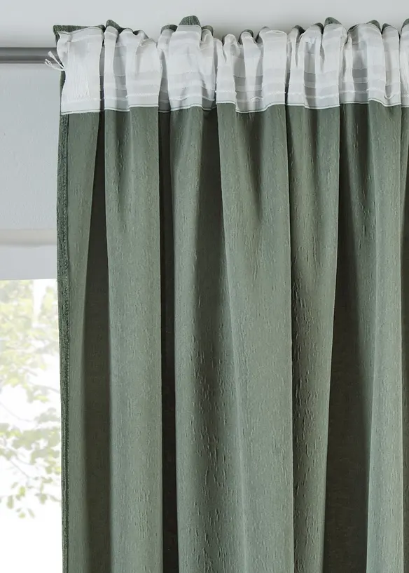 Rideau en velours, effet froissé (1 pce), bonprix