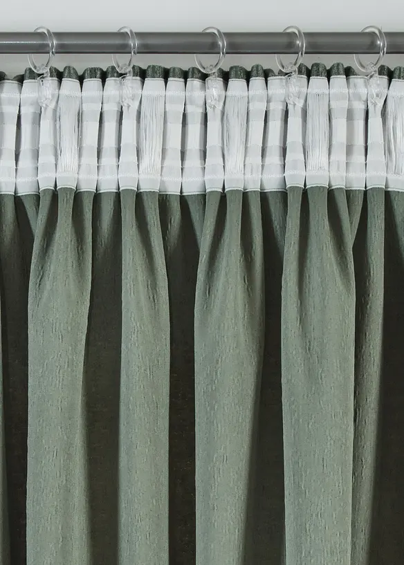 Rideau en velours, effet froissé (1 pce), bonprix