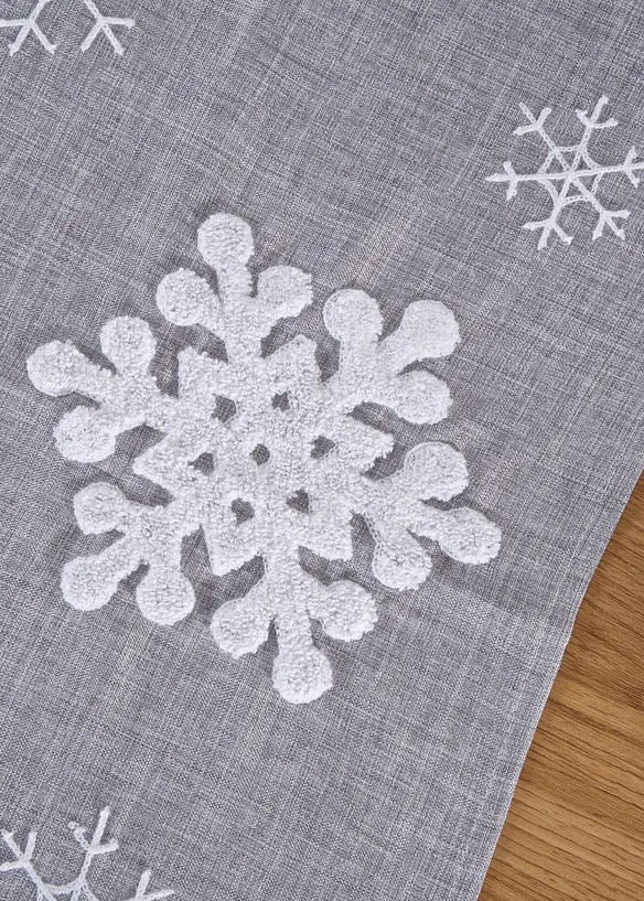 Chemin de table avec flocons de neige en relief, bonprix