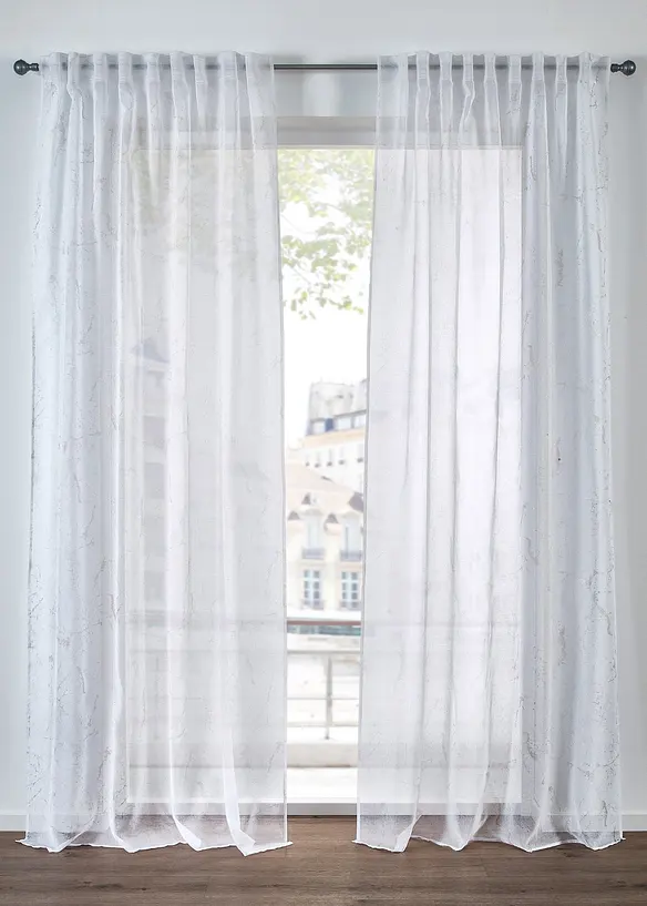 Voilage à imprimé brillant (1 pce), bonprix