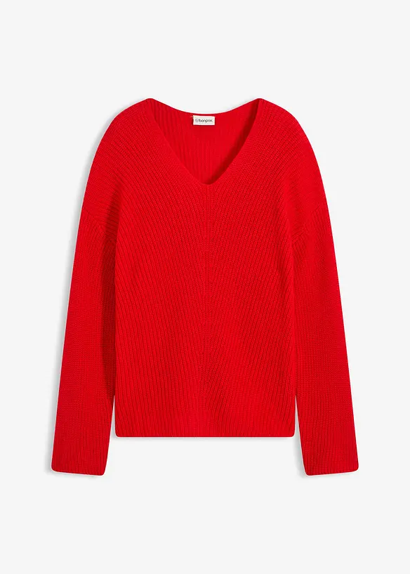 Pull oversize en laine m&eacute;lang&eacute;e, bonprix