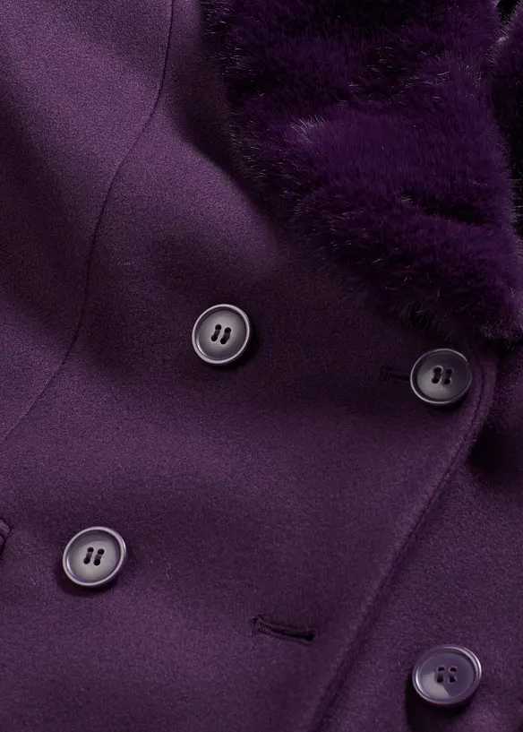 Manteau à col amovible, bonprix