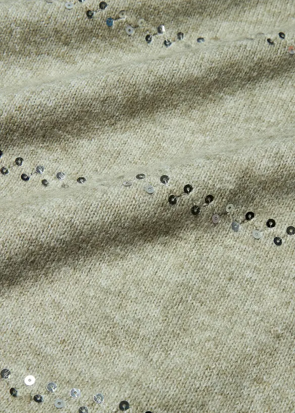 Pull boxy &agrave; sequins, bonprix