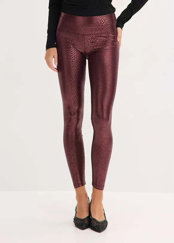 Legging en tissu enduit ultra-brillant, bonprix