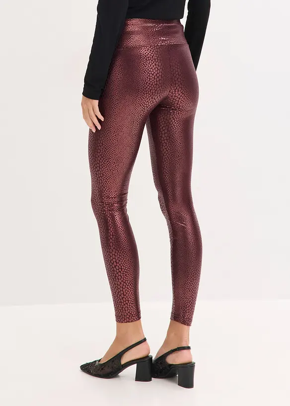 Legging en tissu enduit ultra-brillant, bonprix