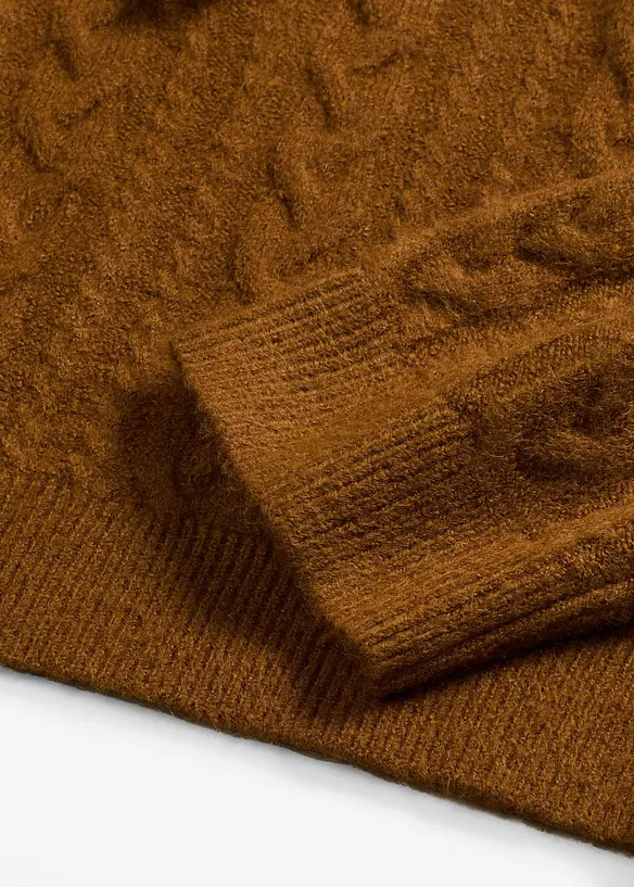 Pull en grosse maille avec capuche, bonprix