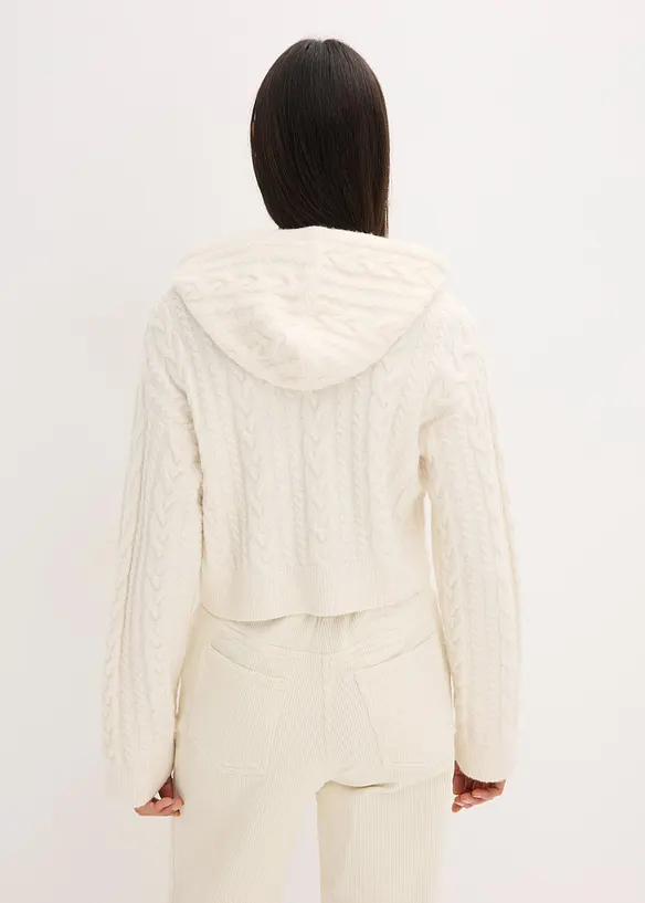 Pull en grosse maille avec capuche, bonprix