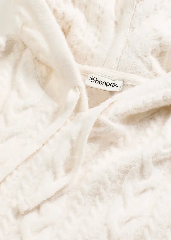 Pull en grosse maille avec capuche, bonprix