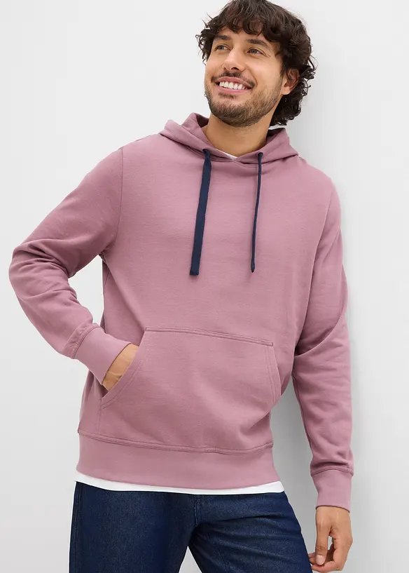 Sweat à capuche 100% coton, bonprix