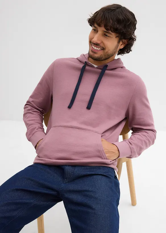Sweat à capuche 100% coton, bonprix