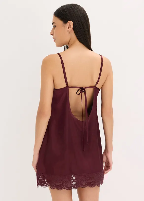 Nuisette en satin et dentelle, bonprix