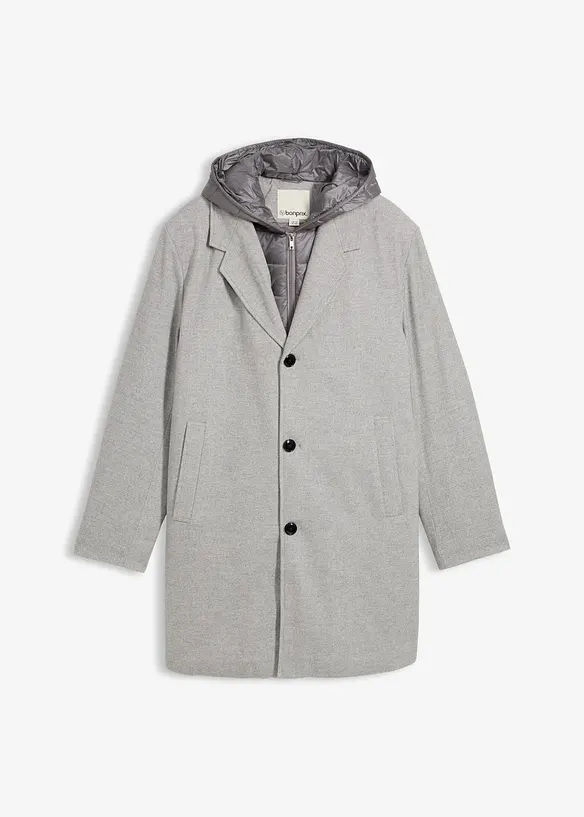 Manteau blazer 2en1 à capuche amovible, bonprix