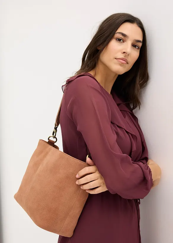 Sac à main en suédine, bonprix