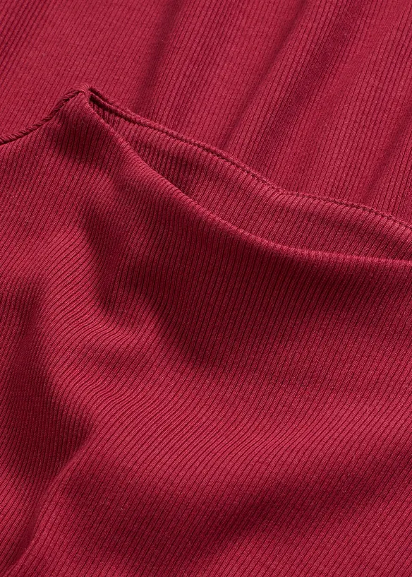 T-shirt manches longues en mati&egrave;re c&ocirc;tel&eacute;e, bonprix