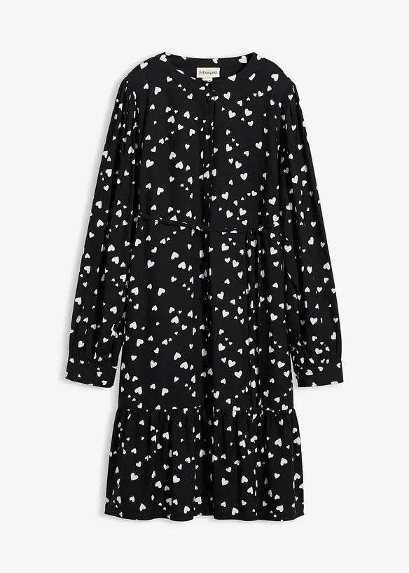 Robe de grossesse et d’allaitement 100% viscose à imprimé cœurs, bonprix