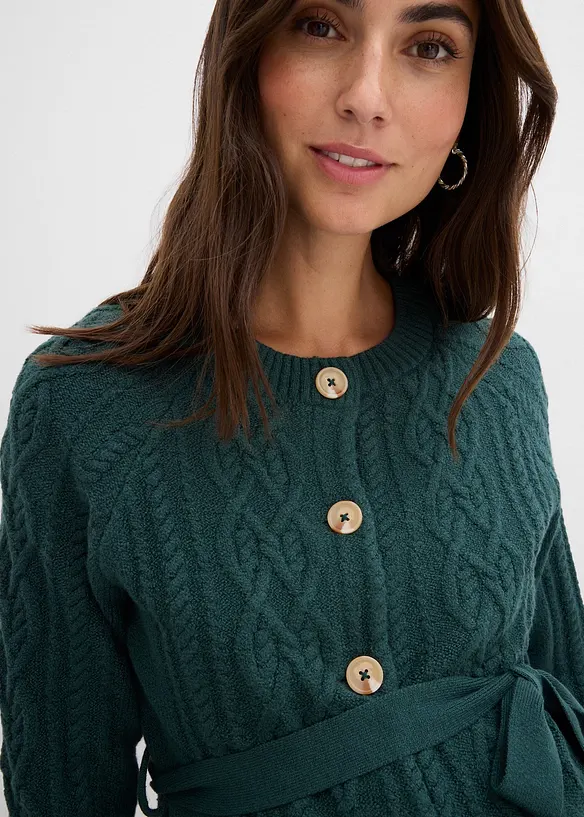 Gilet long en maille pour la grossesse, bonprix