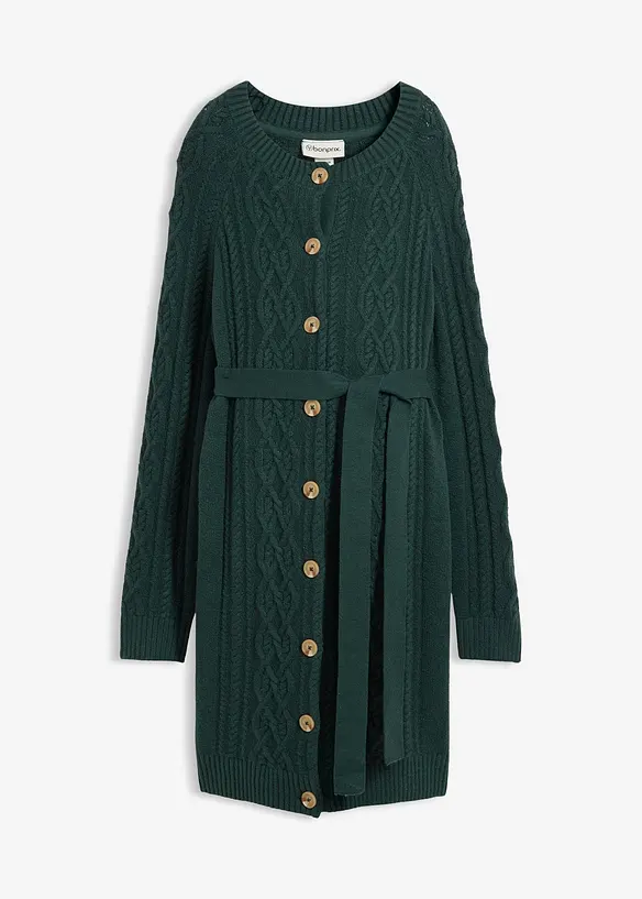 Gilet long en maille pour la grossesse, bonprix