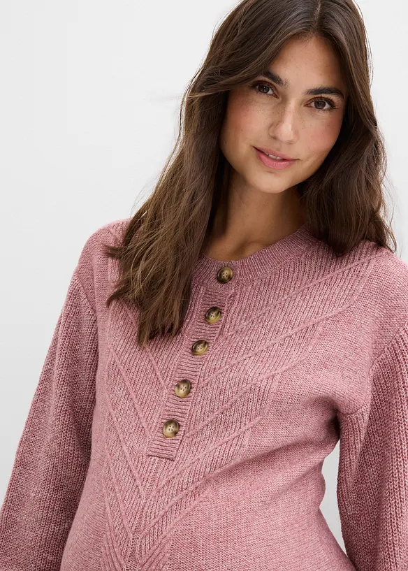 Robe boutonnée de grossesse et d’allaitement, bonprix