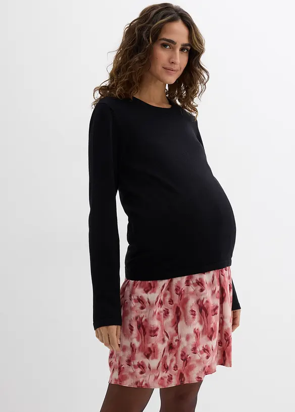 Robe de grossesse et d’allaitement en coton et viscose, bonprix