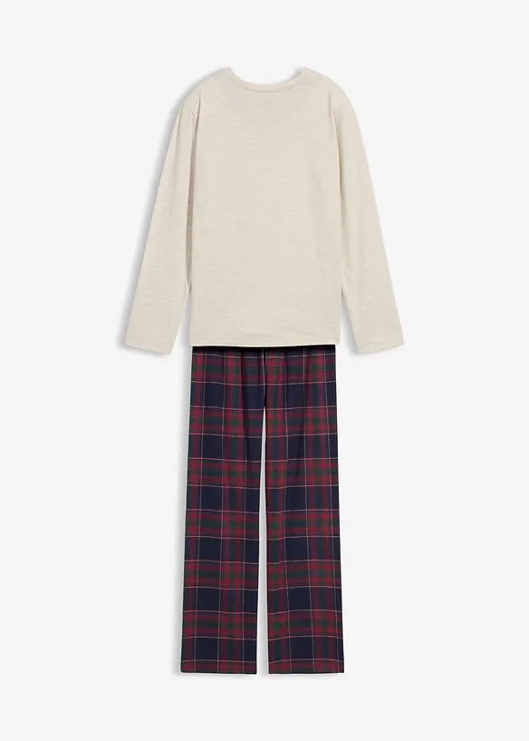 Pyjama enfant avec pantalon en flanelle douce, bonprix