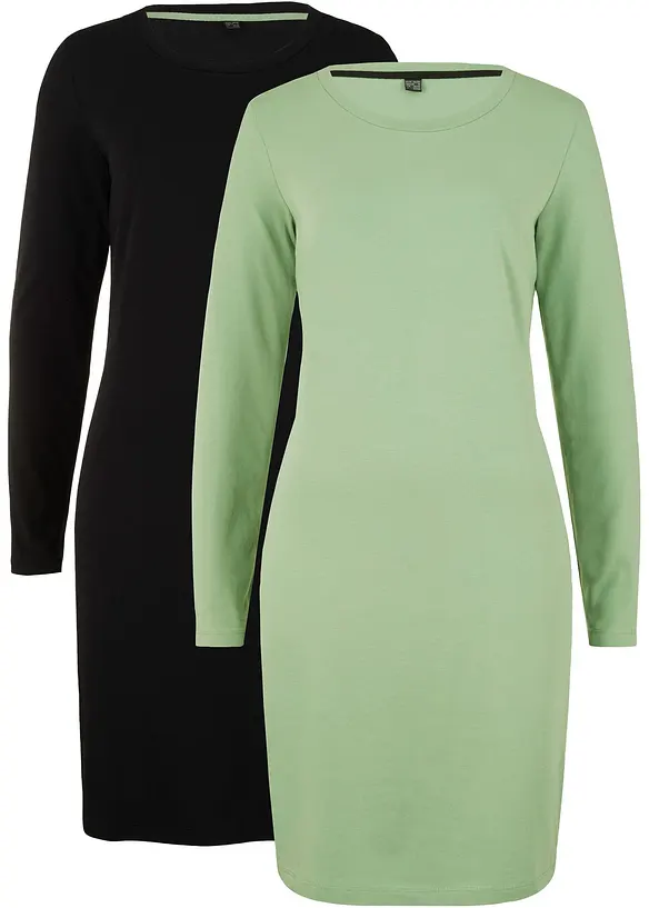 Robes en jersey coton extensible, bonprix